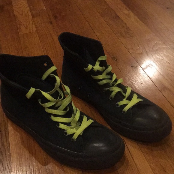 yellow converse laces